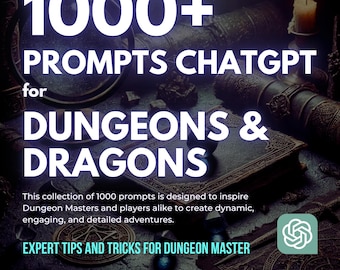 1000 Dungeons and Dragons Prompts | D&D Campaign Inspiration (PDF)