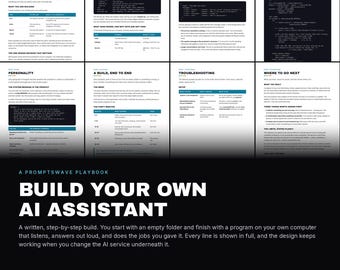 Build Your Own AI Assistant in Python | Step-by-Step Voice Chatbot Project (PDF Download)