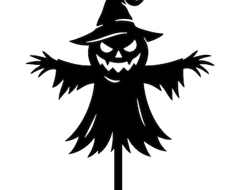 Scarecrow Witch Halloween SVG: Spooky Jack O' Lantern Cut File (Commercial Use)
