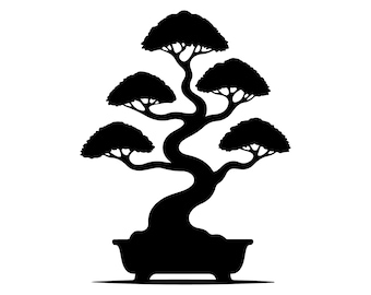 Bonsai Tree Vector Graphics | Cut & Engrave Files (svg, png, eps, pdf)