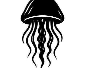 Qualle SVG: Marine Life Nautical Decor, Printable Cut File (kommerzielle Nutzung)