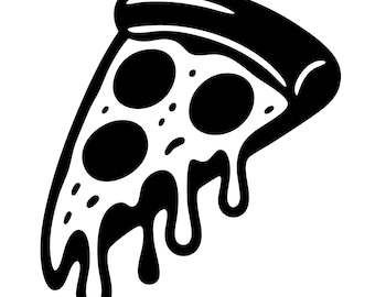 Pizza Slice SVG: Cheesy Fast Food Illustration (Commercial Use, Instant Download)