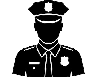Politieagent SVG - Cop wetshandhaving politieagent afdrukbare Clip Art gesneden bestand, Instant Download, commercieel gebruik, svg png jpg eps pdf
