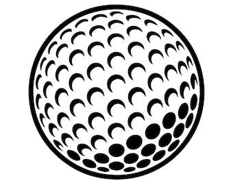 Silueta de pelota de golf SVG – Imágenes prediseñadas deportivas (Descarga instantánea)