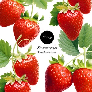 Strawberry Clipart Collection, Strawberries  Illustration, Strawberry clipart , Strawberry png, Planners , DIY Scrapbook