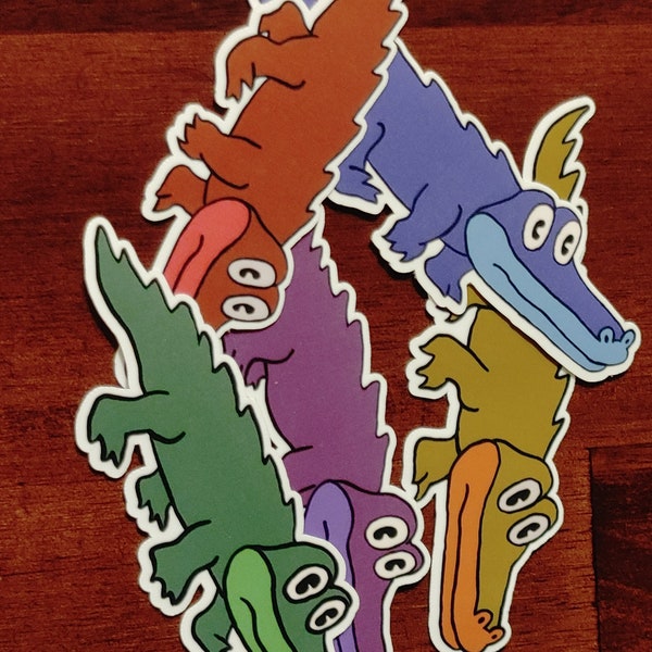 King Gizzard and the Lizard Wizard "The River" Inspired Vibrant Water/Weather Resistant Alligator Stickers