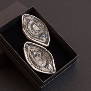 Ceramic earrings Eye for eye
