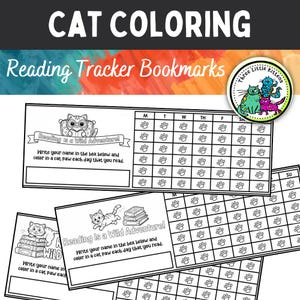 Reading Tracker Bookmarks Printable, Coloring Bookmarks for Kids, Printable Book Marks, Reading tracker, Coloring Bookmarks Printable