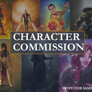 Dnd Fantasy Character Commission, Custom Commission, Dungeons and Dragons Character Portraits, Character Commission, Custom DnD Portrait
