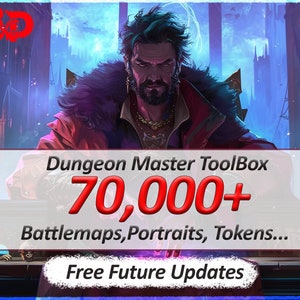 Dungeon Master's Toolkit | Dnd Maps | dnd accessories |dungeon master gift| Dnd Character sheet | ttrpg |dungeon master | role playing games