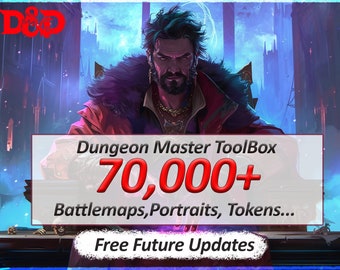 Dungeon Master's Toolkit | Dnd Maps | dnd accessories |dungeon master gift| Dnd Character sheet | ttrpg |dungeon master | role playing games