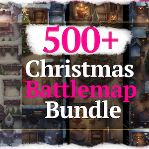 500+ Weihnachten/Feiertage Battle Maps, DnD, Pathfinder, D&D, Battlemap, Dungeons and Dragons, Roll20, Fantasy Grounds, Gießerei, VTT,ttrpg