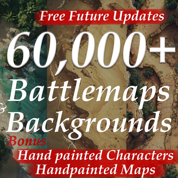 D&D Maps Bundle | D&D Werkzeug | Rollenspiel | D&D Set | D&D 5e | Fantasy Landkarte| Dungeons and Dragons| D&D Printable| ttrpg| und Geschenk | D&D-Battle Maps