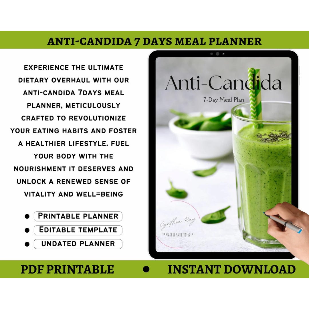 Anti Candida Meal Planner Detox Recipes Daily Meal Planner Health Photo Inspiration