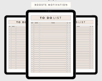 Printable To-Do List Planner, Daily Task Tracker (PDF Download)