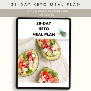 Keto Diet Meal Plan Instant Download Printable Keto Diet Meal Planner Low-Carb Food List Weight Loss Meal Planner Weight Loss Diet Plan PDF