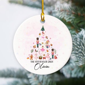 Personalized Nutcracker Ornament, Nutcracker Christmas Ornament, Nutcracker Ballet Ornament, Cute Girl Ornament Kids Ornament Christmas Gift