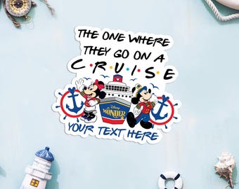 Disney Classic Cruise Ship Magnet, DCL Disney Cruise Door Magnet, Personalized Door Magnet, Mickey & Minnie Crew Magnet, Ship Mickey Minnie