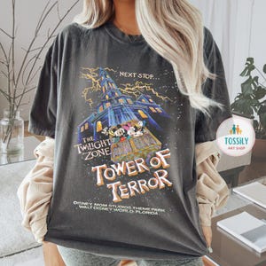 Retro Tower Of Terror Comfort Colors Shirt, Twilight Zone Shirt, Hollywood Studios Sweatshirt, Disney Rides Shirt, DisneyWorld Family Trip