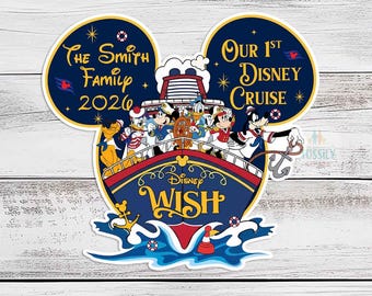 Our 1st  Cruise Ship Family Magnet, Personalized 1st Cruise Magnet, First  Trip Magnet,  Family Cruise Magnet,  Trip