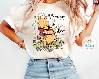 Winnie The Pooh Mommy to Bee Shirt Mama Shirt New Mom Gift New Mama Shirt Pregnancy Reveal Shirt  Pregnancy Sweatshirt Daddy to Bee