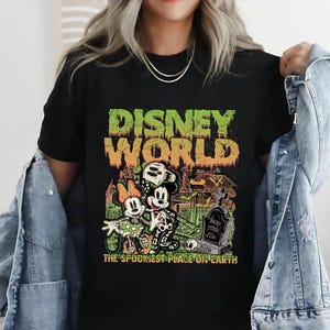 Retro 2025 Halloween Disneyworld Shirt, Mickey Minnie Skeleton Halloween Shirt, Disneyworld Halloween Shirt, Disney Halloween Matching Shirt