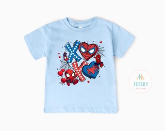 Spiderman Valentines Shirt, Amazing Spiderman Sweatshirt, Spidey Superhero Shirt, Spiderman Heart Tee, Spiderman Birthday Gift