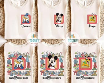 Custom Walt Disneyworld Comfort Color Shirt, Custom Name Disney Family 2025 Shirts, Mickey And Friends Shirt Disney Group Shirt Disney Shirt