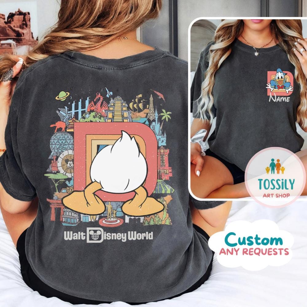 Custom Walt Disneyworld 2 Side Comfort Color Shirt, Custom Name Disney Family 2025 Shirts, Mickey And Friends Shirt, Disney Group Shirt