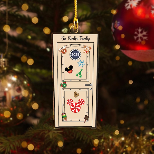 Disney Cruise Door Ornament – Custom Year | DCL Stateroom Keepsake | Fish Extender Gift | Personalized Christmas Cruise Decor