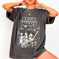Mickey Jedi And Friends Shirt, Retro Star Wars Tee, Hollywood Studios Family Vacation Top, Galaxy Edge Apparel,  Characters Movie Gift