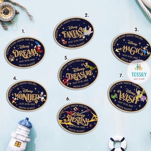 Custom Family & Cruise Ship Name Disney Cruise Line Magnet, Ship Name Door Magnet, Family sign Disney Wish magnet Disney Cruise Magnet