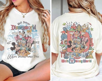 Vintage Walt Disney Disneyworld Est 1971 Shirt, Disneyworld Shirt, Disney Family Vacation 2025 Shirt, Disney Trip Tee, Disney Group Shirt