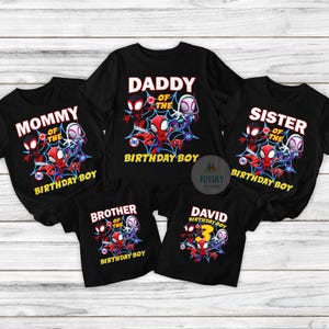 Spidey and His Amazing Friends Birthday Shirt, Spiderman shirts Custom Kids shirts, Spidey Shirt, Birthday Boy Shirt birthday boy shirt