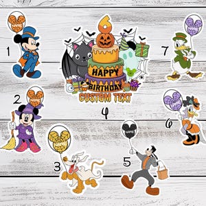Personalized Mickey and Friends Birthday Halloween on the High Seas Disney Cruise Magnet, Halloween Party Family Cruise Ship Stateroom Door