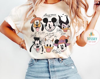 Disney Halloween 2025 Shirts, Disney Halloween Family Matching Tee, Mickey and Friends Halloween, Mickey's Not So Scary Party