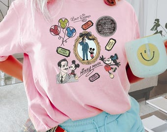 Comfort Colors Retro Coquette Bow  Castle Shirt,Magical Park Coquette Shirt, Walt  Shirt, Magic Kingdom Shirt, Walt  Shirt