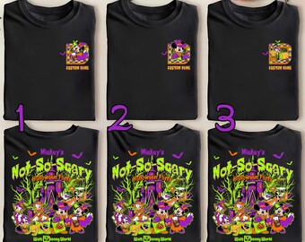 Disney Mickey's Not So Scary Halloween Party 2025 Shirts, Custom Halloween Family Matching Shirt, Mickey Minnie Halloween Tee, Halloween Tee