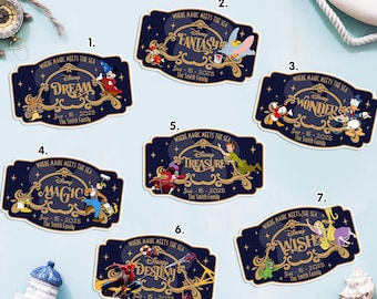 Customize Name  Family & Cruise Ship Stateroom Door, Cruise Line Ship Name Door Magnet, Family Cruise Trip, Wish Magic Dream Fantasy