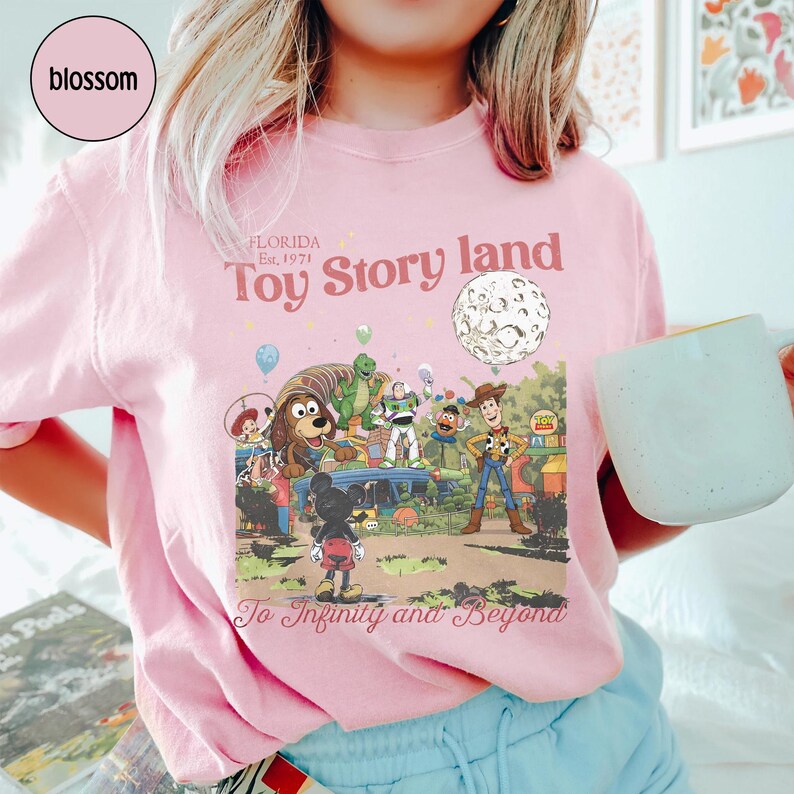 Retro Toy Story Land Florida Est 1971 Shirt, To Infinity And Beyond Tee, Woody Buzz Rex Tops, Comfort Colors Magic Theme Park Family Trip image 3
