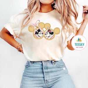 Locket Shirt, Coquette bow Disney locket Minnie Mickey Lover tee, Disneyworld T-Shirts Mickey Coquette shirt WDW Disneyland sweethearts nite