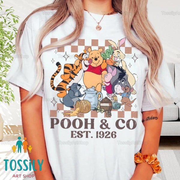 Pooh & Co Est 1926 Shirt, Mouse Pooh Bear Shirt, Retro Winnie The Pooh Shirt, Classic Pooh And Co Shirt, Mouseworld Shirt, Pooh Shirt