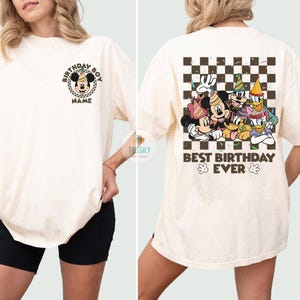 Custom  Mickey & Friends Birthday Shirt,  Birthday Boy/Girl Tee,  Birthday Squad Shirts, Mickey Birthday Trip Tees