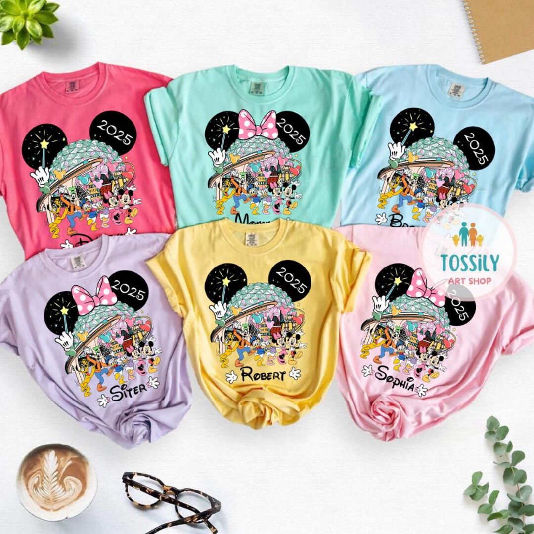 Custom Disney Epcot 2025 Shirt, Disney Epcot Matching Shirt, Disney ...