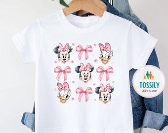 Pink Disney Minnie Shirt, Minnie Coquette Bow Shirt, Disney Minnie Shirt, Gift for her
