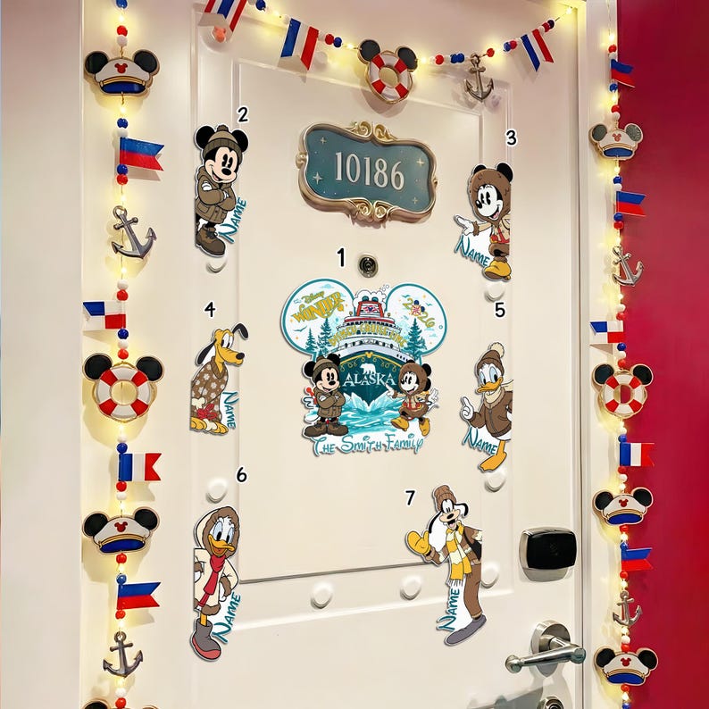 Personalized Disney Cruise Line Magnet, Custom Alaska Wonder Cabin Door ...