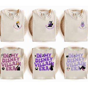 In My Disney Villain Era Shirt, Comfort Colors Disney Villains T-Shirt, Disney Villains Matching Sweatshirt, Evil Queen Tee, Disney Gift