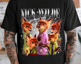 Disney Zootopia Nick Wilde Shirt, Judy Hopps and Nick Wilde T-shirt, Zootopia 2 2025, Disneyland Family Trip 2025