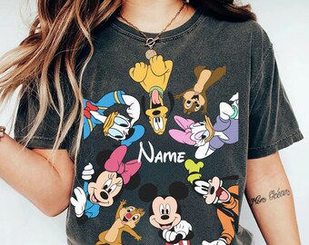 Comfort Colors Retro Mickey & Co 1928 Comfort Colors Shirt, Disneyland Tee, Daisy Donald Goofy, Mickey And Friends Family Shirt, Disney Gift