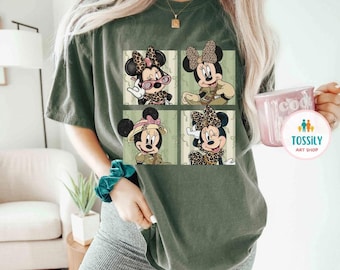 Animal Kingdom Minnie Shirt, Minnie Safari T-Shirt Friends Wild Shirt,  Wild Trip Shirt, Safari Mode, Family Trip Leopard Minnie Shirt